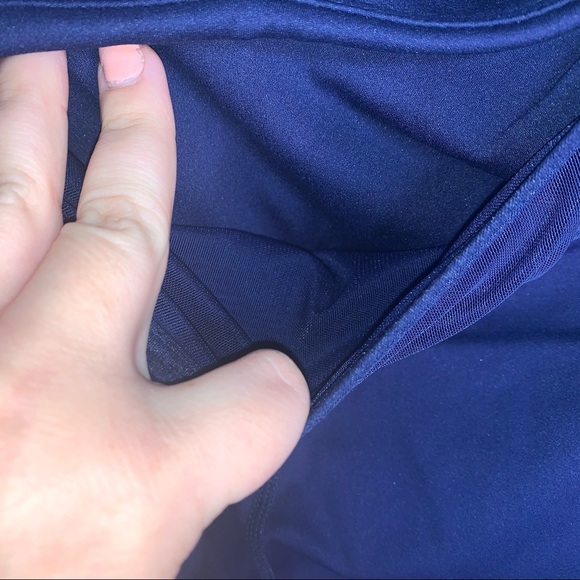 Fabletics Motion365 Trinity Hi Waisted Leggings Navy Blue - Picture 3 of 12